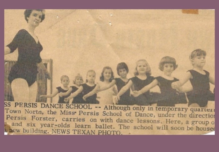 slide-1 Vintage photo of young dancers in vest and tutu costumes at Miss Persis Studio
