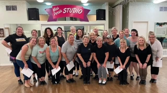 Adult jazz class at Miss Persis Studio of Dance