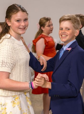 Cotillion students learning social dance